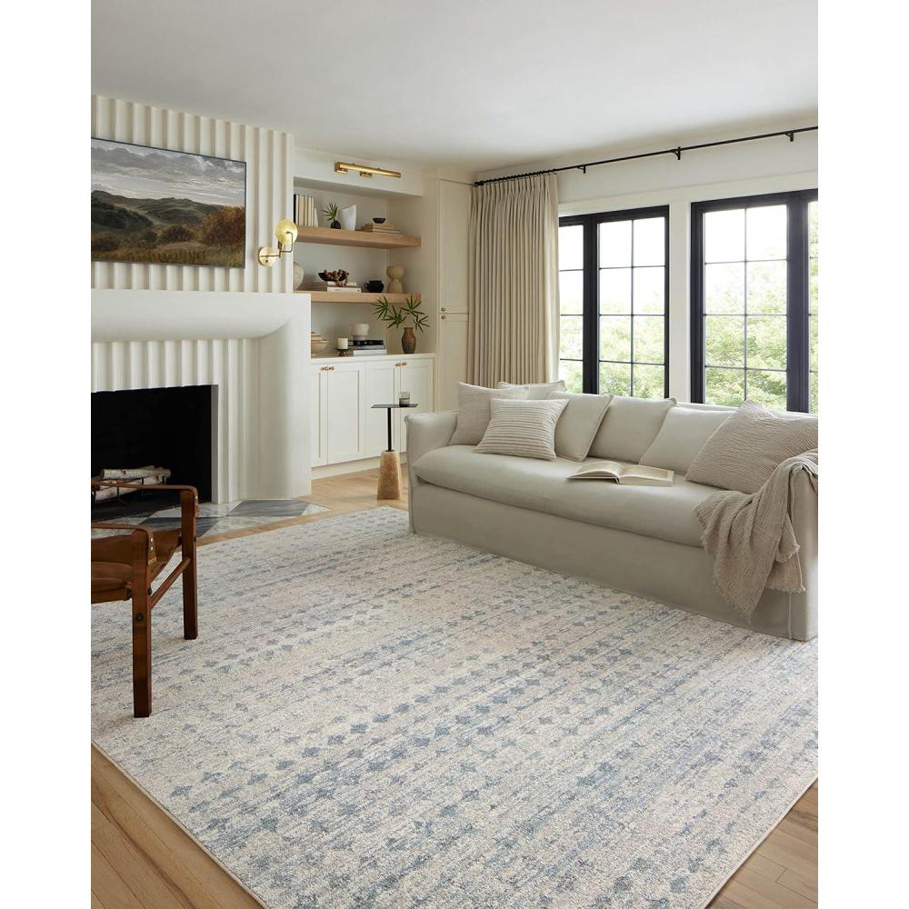 imageLoloi Kamala Collection KAM05 GreyMulti 53quot x 79quot Area RugSky  Dove