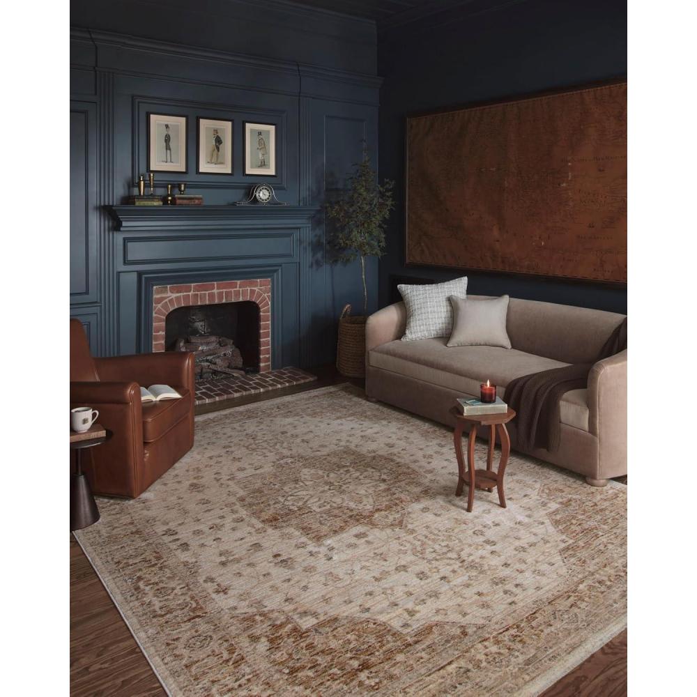 imageLoloi Magnolia Home by Joanna Gaines Junie Collection JUE06 LagoonNatural 710quot x 102quot 38quot Pile Height Area RugNatural Clay