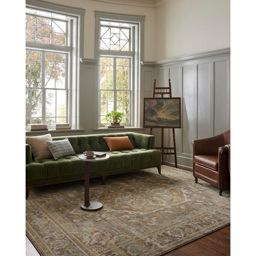imageLoloi Magnolia Home by Joanna Gaines Mona Collection MOA02 BARKMulti 100quot x 140quot Area RugBark Sunrise