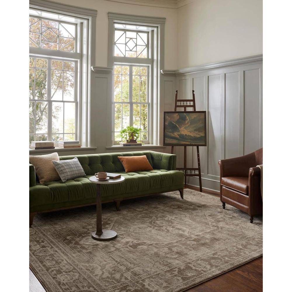 imageLoloi Magnolia Home by Joanna Gaines Mona Collection MOA02 BARKMulti 100quot x 140quot Area RugCocoa Stone