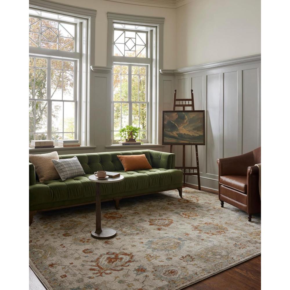 imageLoloi Magnolia Home by Joanna Gaines Mona Collection MOA02 BARKMulti 100quot x 140quot Area RugOatmeal Multi