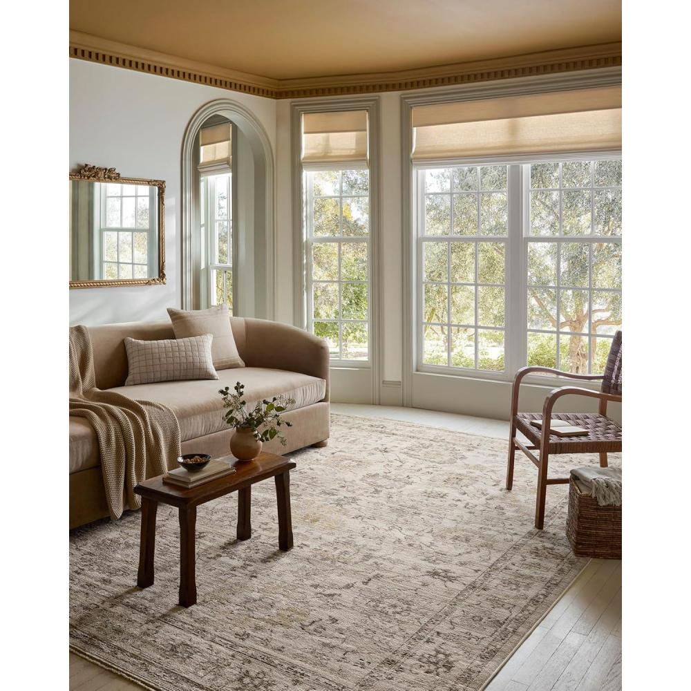imageLoloi Magnolia Home by Joanna Gaines Pace Collection PAC04 NaturalMulti 53quot x 76quot Area RugNatural Stone