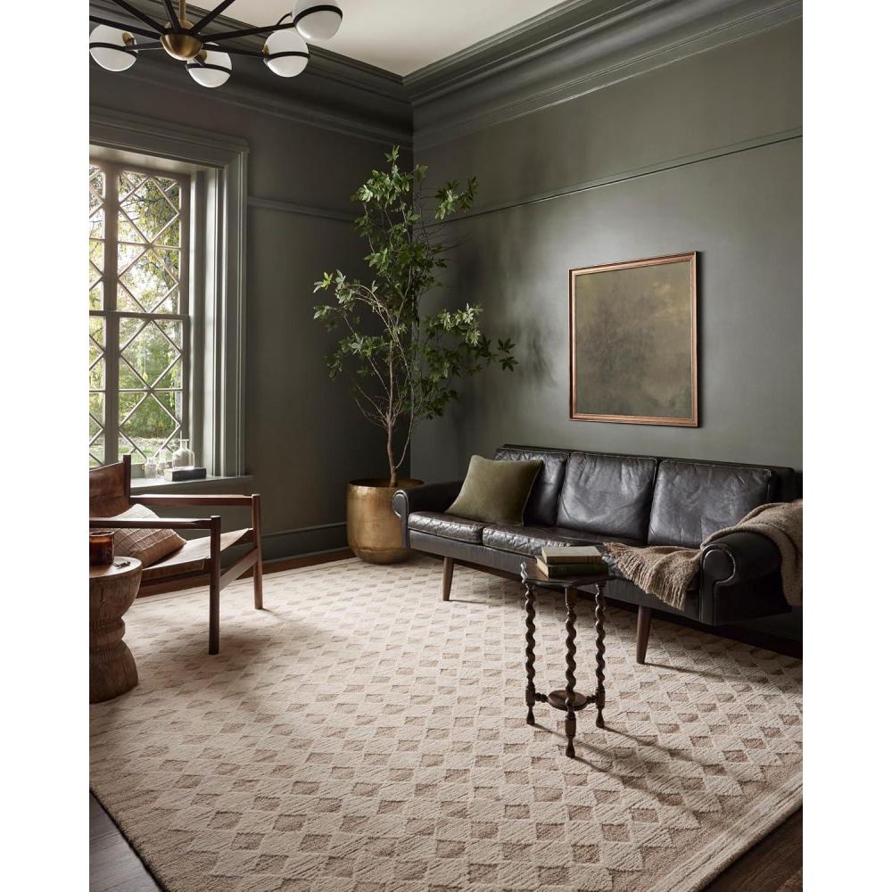 imageLoloi Magnolia Home by Joanna Gaines Rae Collection RAE04 NaturalIvory 93quot x 13 Area RugNatural Ivory