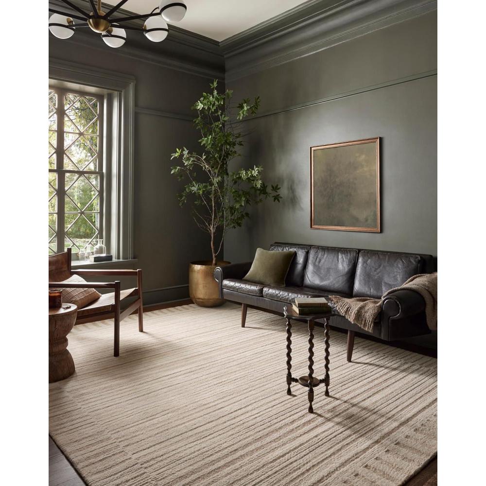 imageLoloi Magnolia Home by Joanna Gaines Rae Collection RAE04 NaturalIvory 93quot x 13 Area RugNatural  Oatmeal