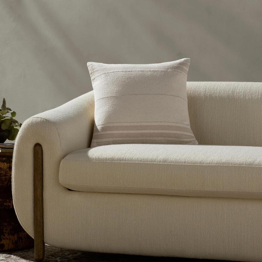 imageLoloi Magnolia Home by Joanna Gaines Selena Collection PMH0076 NaturalGreen 13 x 21 Cover Only PillowIvory  Natural