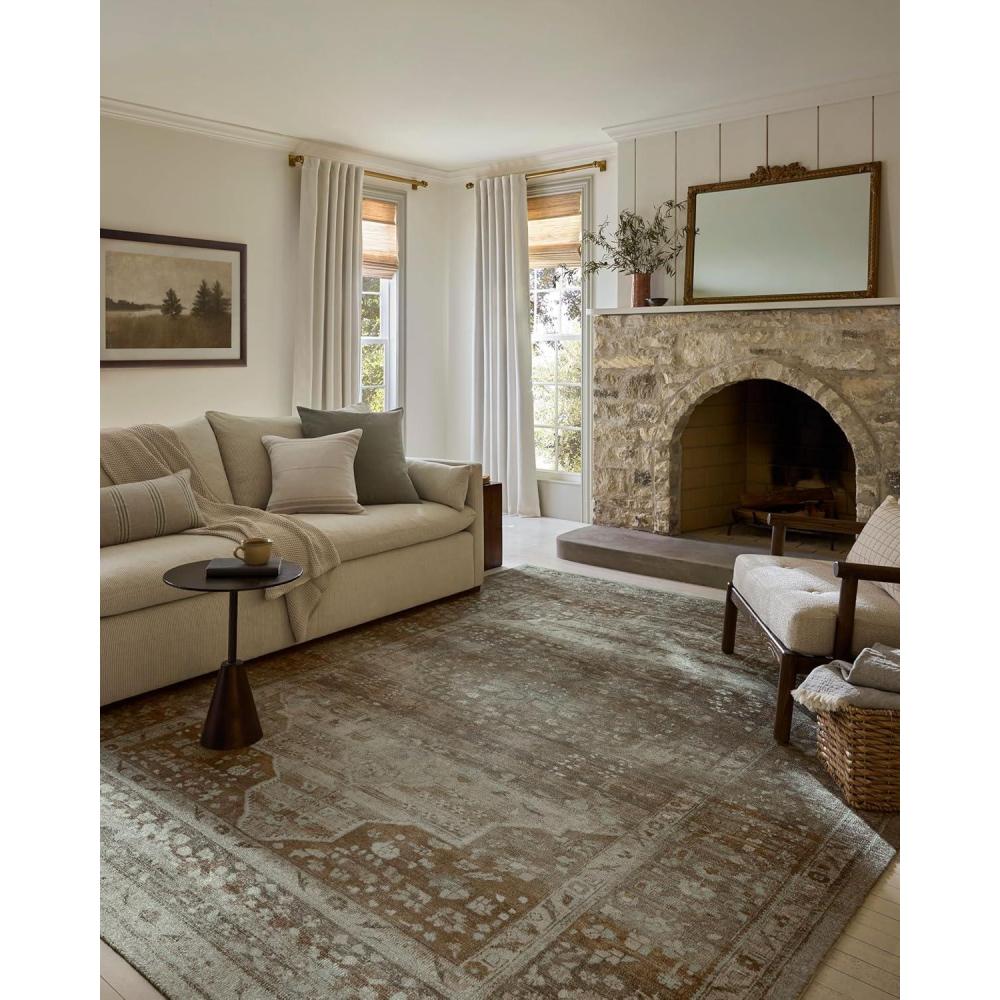 imageLoloi Magnolia Home by Joanna Gaines Wimberly Collection WYM01 EarthMulti 79quot x 99quot Area RugEarth Multi