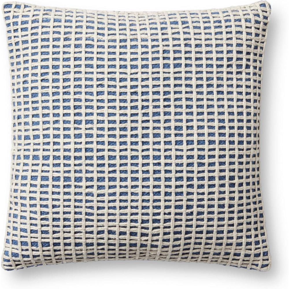 imageLoloi PLL0119 BlueIvory 18 x 18 Cover wPoly PillowBlue Ivory