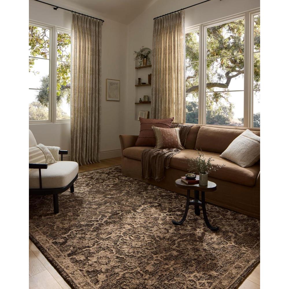 imageLoloi Percival Collection PCV06 MossNatural 50quot x 76quot Area RugBark  Pebble