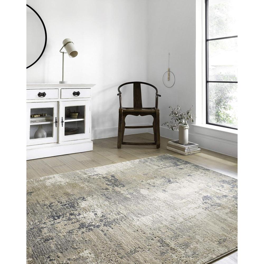 imageLoloi Teagan Collection TEA01 NaturalLt Grey 711quot x 106quot Area Rug Large Soft Neutral Rug HighTraffic for Living Room Bedroom Home Office Dining AreaSand  Mist