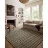 imageLoloi Chris Loves Julia Bradley Collection Ivory ampamp Grey 26quot x 76quot Runner Rug  Classic Striped Area Rugs for Living Room Bedroom Entryway ampamp Hallway High Traffic Area Home Decor RugSage  Olive
