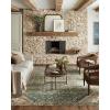 imageLoloi Magnolia Home by Joanna Gaines Banks Collection BAN04 BrickIvory 86quot x 116quot 13quot Pile Height Machine Washable Area RugDenim  Clay