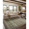 imageLoloi Magnolia Home by Joanna Gaines Sinclair Collection SIN04 NaturalSage 76quot x 96quot 25quot Pile Height Machine Washable Area RugTurquoise  Multi