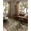 imageLoloi Percival Collection PCV06 MossNatural 50quot x 76quot Area RugMoss  Natural