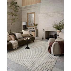 Loloi Amber Lewis Bexley Collection BEX-07 Natural/Dove 7′-10″ x 10′ Area Rug Neutral, Textured, Living, Bedroom, Dining, Carpet(Slate / Natural)