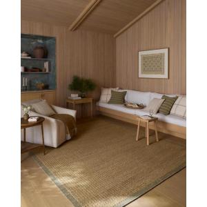 Loloi Amber Lewis Lilah Collection LIH-01 Natural/Grey 9′-3″ x 13′ Area Rug Jute, Wool, Cotton, Neutral, Living, Bedroom, Dining, Rug(Natural / Grey)