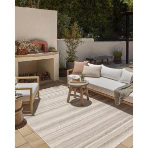 Loloi Amber Lewis Malibu Collection MAB-01 Ivory/Dove 6′-4″ x 9′-2″ Area Rug(Ivory / Multi)