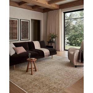 Loloi Amber Lewis Molly Collection MOL-03 Ocean/Sunset 2′-3″ x 3′-10″ Low Pile Accent Rug(Antique/Multi)