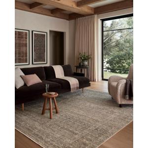 Loloi Amber Lewis Molly Collection MOL-03 Ocean/Sunset 2′-3″ x 3′-10″ Low Pile Accent Rug(Navy/Blush)