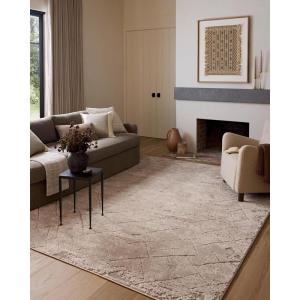 Loloi Amber Lewis Monty Collection MOT-06 Pebble/Beige 6′-7″ x 9′-3″ Area Rug(Beige / Natural)