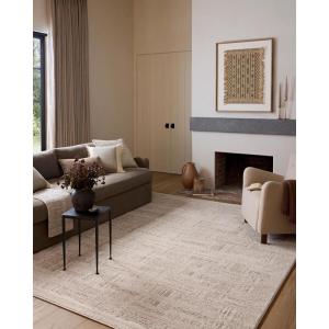 Loloi Amber Lewis Monty Collection MOT-06 Pebble/Beige 6′-7″ x 9′-3″ Area Rug(Ivory / Taupe)