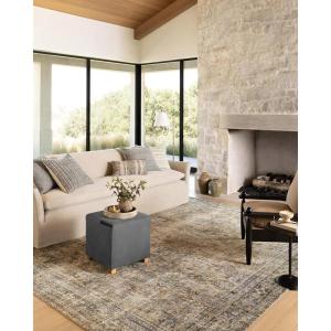 Loloi Amber Lewis Morgan Collection MOG-04 Sea/Sage 8′-3″ x 11′-3″ 38″ Thick Area Rug feat. CloudPile, Neutral, Room Décor, Vintage Inspired, Livingroom, Bedroom, Dining Area(Sunset / Ink)