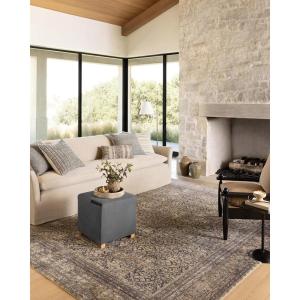Loloi Amber Lewis Morgan Collection MOG-04 Sea/Sage 8′-3″ x 11′-3″ 38″ Thick Area Rug feat. CloudPile, Neutral, Room Décor, Vintage Inspired, Livingroom, Bedroom, Dining Area(Denim / Multi)