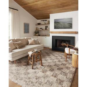 Loloi Angela Rose Amira Collection, Ivory & Pebble, 5′-3″ x 7′-6″ Area Rug – Extra Plush Moroccan Rugs for Living Room Bedroom Entryway & Hallway No Shed High Traffic Area Home Decor Rug(Ivory / Pebble)