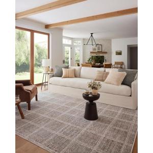 Loloi Angela Rose Ember Collection EMB-09 Denim/Charcoal 7′-10″ x 10′ Area Rug(Fog / Dove)