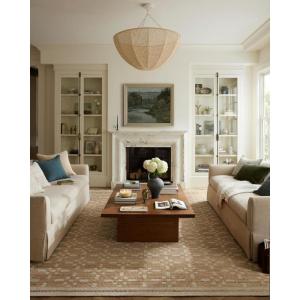 Loloi Chris Loves Julia Judy Collection JUD-07 Natural/Ivory 5′-0″ x 7′-6″ Area Rug(Natural / Ivory)