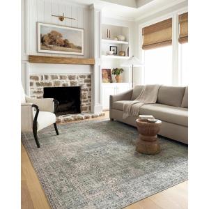 Loloi Chris Loves Julia Jules Collection JUL-01 Merlot/Multi 8′-6″ x 11′-6″, .13″ Pile Height, Area Rug(Emerald / Antique Ivory)