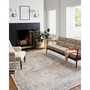 Loloi Chris Loves Julia Jules Collection JUL-01 Merlot/Multi 8′-6″ x 11′-6″, .13″ Pile Height, Area Rug(Natural / Ocean)