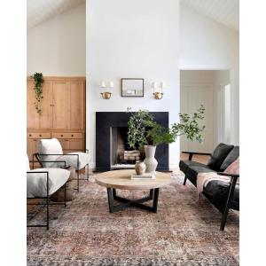 Loloi Chris Loves Julia Jules Collection JUL-01 Merlot/Multi 8′-6″ x 11′-6″, .13″ Pile Height, Area Rug(Terracotta / Multi)