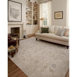 Loloi Chris Loves Julia Louisa Collection LOI-02 Oatmeal/Slate 7′-10″ x 10′, .38″ Pile Height, Area Rug(Oatmeal / Stone)
