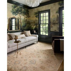 Loloi Chris Loves Julia Palma Collection PLM-01 Bark/Natural 7′-10″ x 10′ Area Rug Vintage Style Boho Living Room Bedroom Carpet(Natural / Multi)