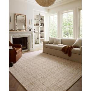 Loloi Chris Loves Julia Polly Collection POL-03 Accent Rug 2′-3″ x 3′-9″ Antique/Mist Rectangular 0.38″ Thick(Khaki / Sand)