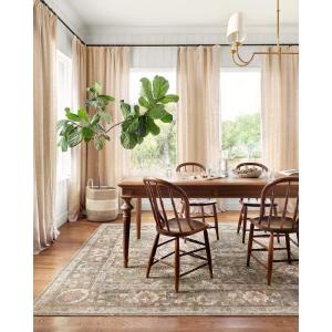 Loloi Chris Loves Julia Rosemarie 7′-10″ x 10′ Area Rug in Sage/Blush – Classic No-Shed Area Rug, Soft Living Room Rug, Antique Inspired Modern Rug for Living Area, Bedroom, Dining Room(Sage / Blush)