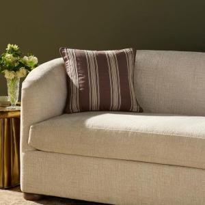 Loloi Chris Loves Julia Verona Collection PCJ0033 Ivory 12” x 27” Cover Only Pillow(Brown)