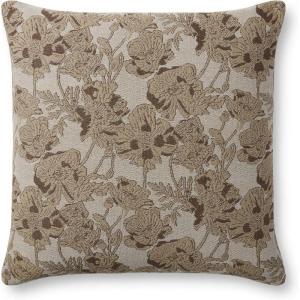 Loloi Chris Loves Julia x Matilda Silver Sage 18” x 18” Pillow(Beige / Mocha)