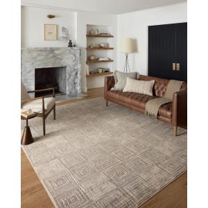 Loloi Darby Collection DAR-07 Pebble/Sand 7′-10″ x 10′ Area Rug(Beige / Grey)