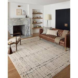 Loloi Darby Collection DAR-07 Pebble/Sand 7′-10″ x 10′ Area Rug(Sand / Dk. Grey)