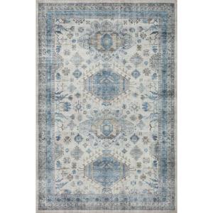 Loloi Heidi Collection HEI-02 Sage/Multi 8′-6″ x 11′-6″ Area Rug(Ivory / Ocean)