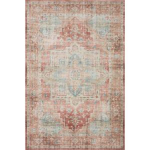 Loloi Heidi Collection HEI-02 Sage/Multi 8′-6″ x 11′-6″ Area Rug(Terracotta / Aqua)