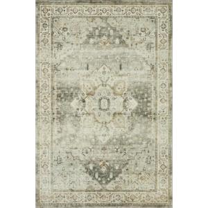 Loloi II Rosette Denim/Fog 7′-6″ x 9′-6″ Area Rug(Sage / Beige)