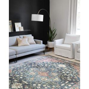 Loloi II Skye Collection SKY-13 Natural/Sand 7′-6″ x 9′-6″ Area Rug(Denim / Brick)