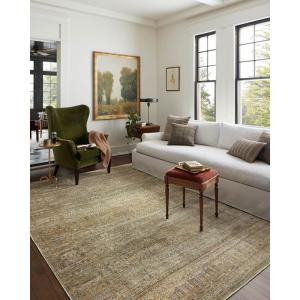 Loloi Jean Stoffer Bradbury Collection, Midnight & Multi, 2′-6″ x 8′-0″ Runner Rug – Modern & Traditional Area Rugs for Living Room Bedroom Entryway & Hallway No Shed High Traffic Area Decor Rug(Dove / Gold)