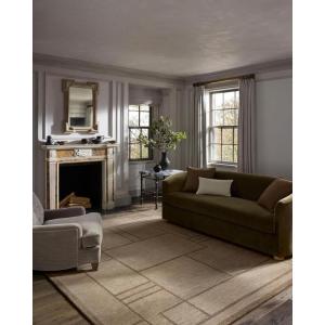 Loloi Jeremiah Brent Barrow Collection BAR-02 Moss/Beige 2′-3″ x 3′-9″ Accent Rug(Beige / Taupe)