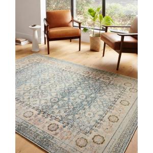 Loloi Jocelyn Collection JOC-01 Sand/Multi 7′-10″ x 10′ .38″ Thick Area Rug(Sky / Multi)