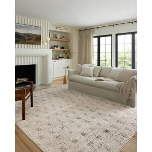 Loloi Kamala Collection KAM-05 Grey/Multi 5′-3″ x 7′-9″ Area Rug(Grey / Graphite)