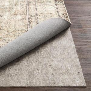 Loloi Loloi-Grip Rug Pad, FPAD2 Grey, 2′-0″ x 8′-0″, .13″ Thick, Gray, 1/8 inch, Reversible, Soft, Cushion, Low Profile, Hardwood, Carpet, Tile, Vinyl, Linoleum, Multi Surface, Trim to fit, Rug Pad(1/8″)