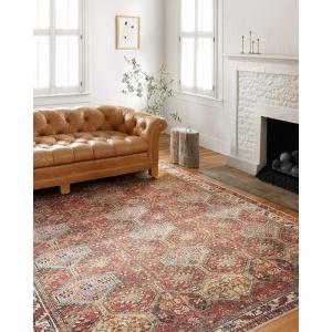 Loloi Loren Collection LQ-03 Sand/Taupe 8′-4″ x 11′-6″ Area Rug(Spice / Multi)